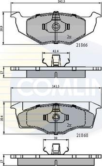 Comline CBP0707 - Set placute frana,frana disc aaoparts.ro