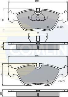 Comline CBP0719 - Set placute frana,frana disc aaoparts.ro