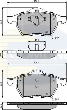 Comline CBP0715 - Set placute frana,frana disc aaoparts.ro