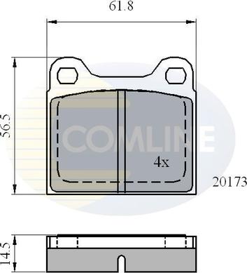 Comline CBP0731 - Set placute frana,frana disc aaoparts.ro