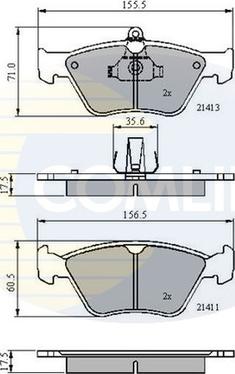Comline CBP0738 - Set placute frana,frana disc aaoparts.ro