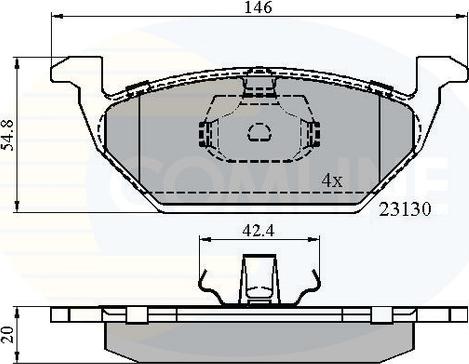 Comline CBP0737 - Set placute frana,frana disc aaoparts.ro