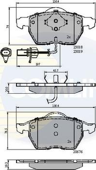 Comline CBP11542 - Set placute frana,frana disc aaoparts.ro