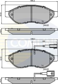 Comline CBP11589 - Set placute frana,frana disc aaoparts.ro