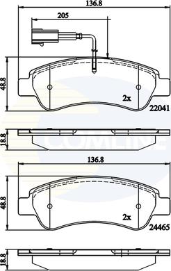 Comline CBP11604 - Set placute frana,frana disc aaoparts.ro