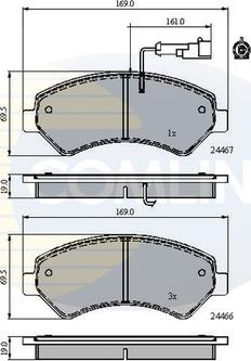 Comline CBP11623 - Set placute frana,frana disc aaoparts.ro