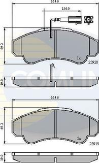 Comline CBP11041 - Set placute frana,frana disc aaoparts.ro