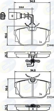 Comline CBP11151 - Set placute frana,frana disc aaoparts.ro