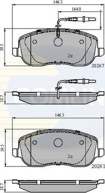 Comline CBP11158 - Set placute frana,frana disc aaoparts.ro