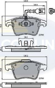 Comline CBP11311 - Set placute frana,frana disc aaoparts.ro