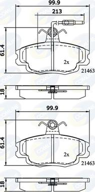 Comline CBP1133 - Set placute frana,frana disc aaoparts.ro