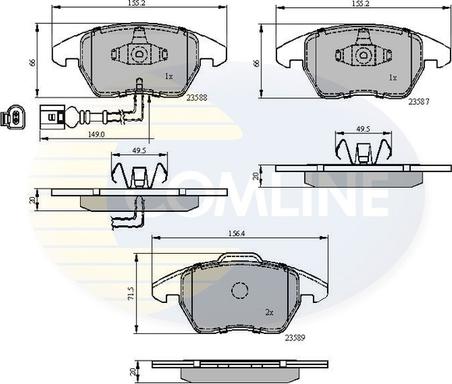 Comline CBP11224 - Set placute frana,frana disc aaoparts.ro