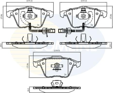 Comline CBP11753 - Set placute frana,frana disc aaoparts.ro