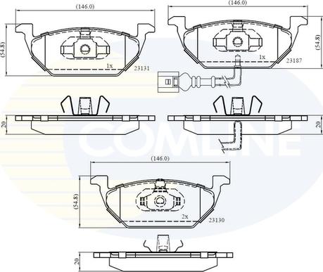 Comline CBP1851 - Set placute frana,frana disc aaoparts.ro