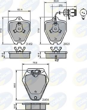 Comline CBP1884 - Set placute frana,frana disc aaoparts.ro