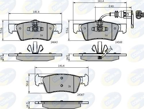 Comline CBP12015 - Set placute frana,frana disc aaoparts.ro