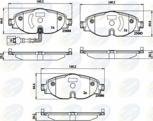 Comline CBP12158 - Set placute frana,frana disc aaoparts.ro