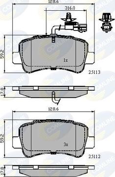 Comline CBP12105 - Set placute frana,frana disc aaoparts.ro