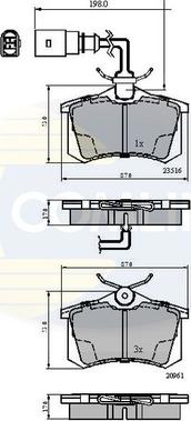 Comline CBP1797 - Set placute frana,frana disc aaoparts.ro