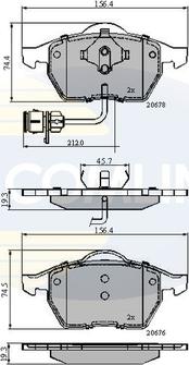 Comline CBP1715 - Set placute frana,frana disc aaoparts.ro