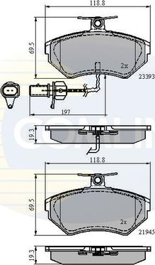 Comline CBP1736 - Set placute frana,frana disc aaoparts.ro