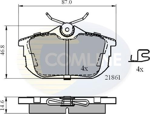 Comline CBP3945 - Set placute frana,frana disc aaoparts.ro