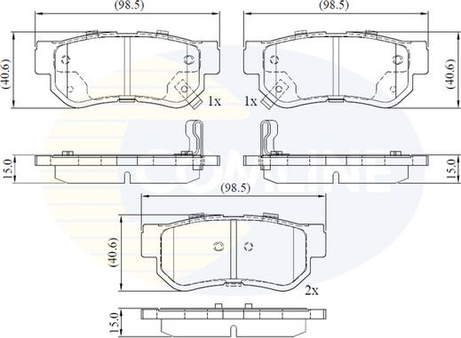 Comline CBP3935 - Set placute frana,frana disc aaoparts.ro