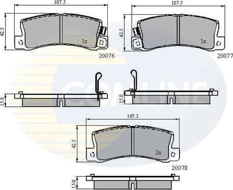 Comline CBP3458 - Set placute frana,frana disc aaoparts.ro