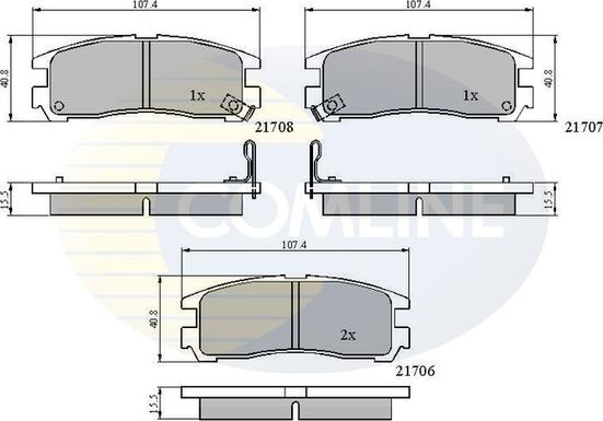 Comline CBP3468 - Set placute frana,frana disc aaoparts.ro