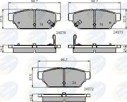 Comline CBP3405 - Set placute frana,frana disc aaoparts.ro
