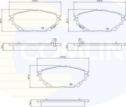 Comline CBP34013 - Set placute frana,frana disc aaoparts.ro