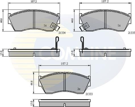 Comline CBP3518 - Set placute frana,frana disc aaoparts.ro