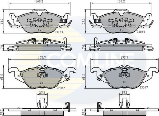 Comline CBP3584 - Set placute frana,frana disc aaoparts.ro