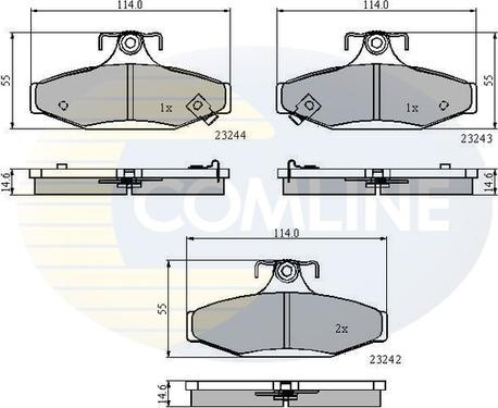 Comline CBP3586 - Set placute frana,frana disc aaoparts.ro