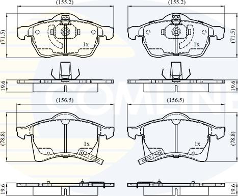 Comline CBP3583 - Set placute frana,frana disc aaoparts.ro