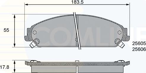 Comline CBP36086 - Set placute frana,frana disc aaoparts.ro