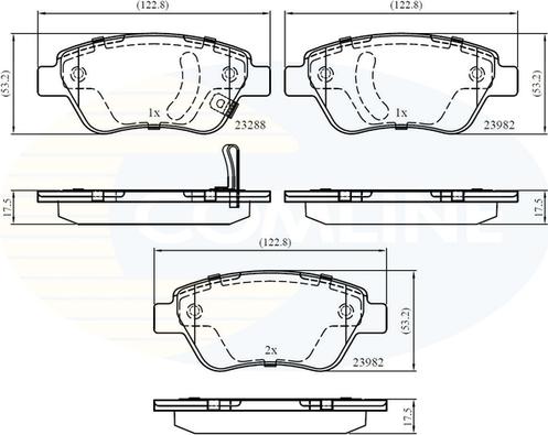 Comline CBP31594 - Set placute frana,frana disc aaoparts.ro