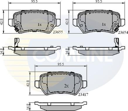 Comline CBP31551 - Set placute frana,frana disc aaoparts.ro