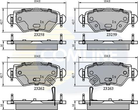 Comline CBP31504 - Set placute frana,frana disc aaoparts.ro