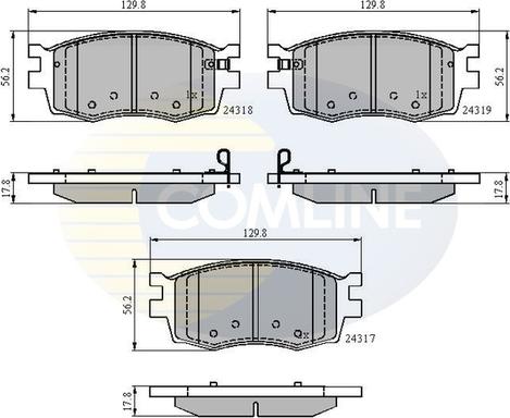 Comline CBP31519 - Set placute frana,frana disc aaoparts.ro