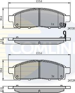 Comline CBP31584 - Set placute frana,frana disc aaoparts.ro