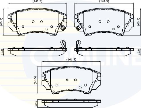 Comline CBP31680 - Set placute frana,frana disc aaoparts.ro