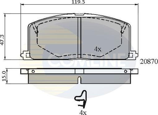Comline CBP3163 - Set placute frana,frana disc aaoparts.ro