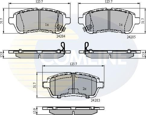 Comline CBP31620 - Set placute frana,frana disc aaoparts.ro