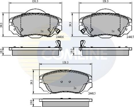 Comline CBP31679 - Set placute frana,frana disc aaoparts.ro