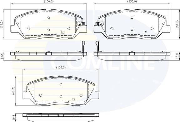 Comline CBP31676 - Set placute frana,frana disc aaoparts.ro