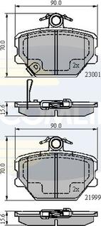 Comline CBP31019 - Set placute frana,frana disc aaoparts.ro