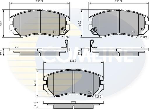 Comline CBP31196 - Set placute frana,frana disc aaoparts.ro