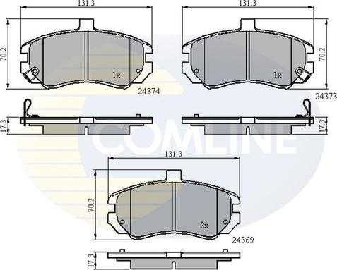 Comline CBP31197 - Set placute frana,frana disc aaoparts.ro