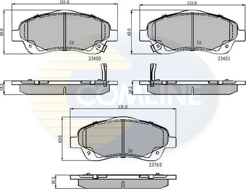 Comline CBP31140 - Set placute frana,frana disc aaoparts.ro